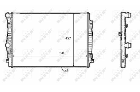 Теплообменник - (5Q0121251ES, 5Q0121251GL, 5Q0121251EQ) NRF 58392