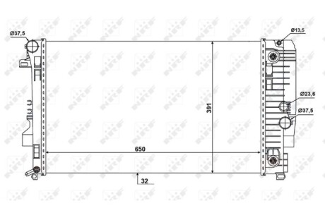 Фото 2 - Радіатор охолодження NRF 58440