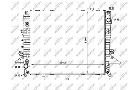 Теплообменник - (lr021778, pcc500061, pcc500111) NRF 58463