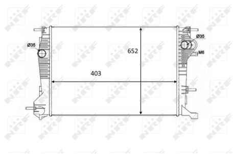 Теплообменник - (214101448R, 214100015R) NRF 58488