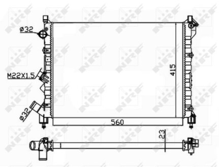 Теплообменник - (7701038237, 8660000472) NRF 58943A