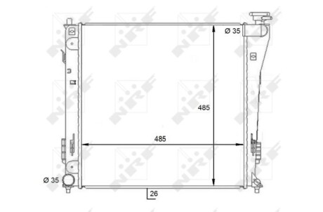 Теплообменник - (253103Z050) NRF 59086