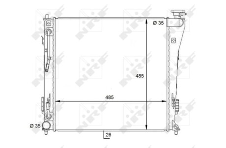 Теплообменник - (253103Z100) NRF 59087