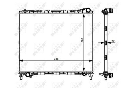 Теплообменник - (lr034553) NRF 59174