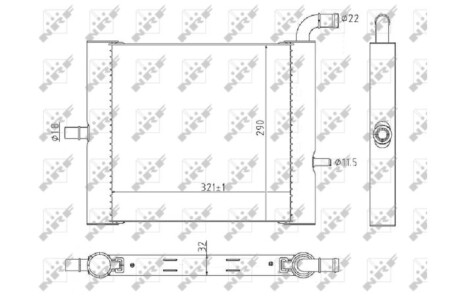 Теплообменник - (lr034577, lr062670) NRF 59176