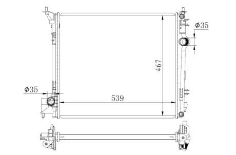 Chlodnica wody - (214104EB0B, 214101809R) NRF 59271