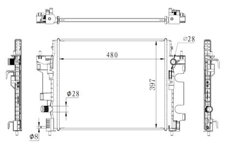 Chјodnica silnika smart - NRF 59274