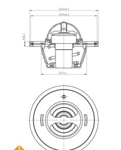 Термостат HYUNDAI i30 07- - NRF 725183