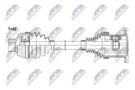 Фото 4 - Полуось NTY NPW-AU-008 (NPWAU008)