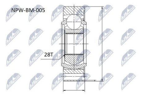 Spare part - (26111229524) NTY NPWBM005 (фото 1)