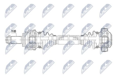 Полуось - (33207591595, 33207605485, 7591595) NTY NPW-BM-038