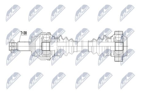 Полуось - NTY NPW-BM-043