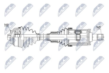 Полуось - (31607606027) NTY NPW-BM-045