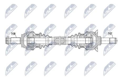 Полуось - NTY NPW-BM-087