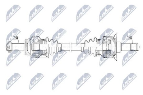 Полуось - (33207598042, 33207598038) NTY NPW-BM-097