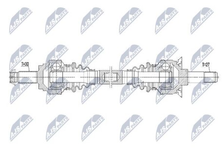 Полуось - NTY NPW-BM-101