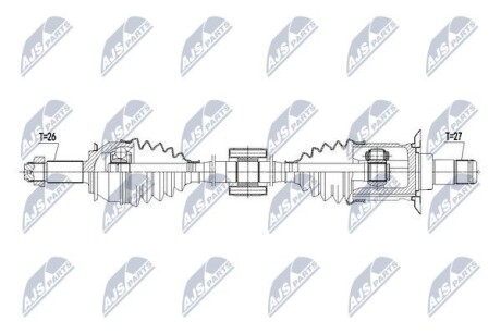 Полуось - NTY NPW-BM-103