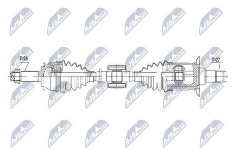 Полуось - NTY NPW-BM-105