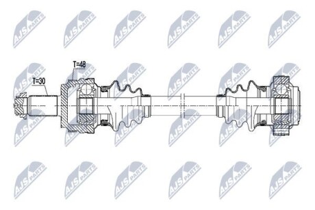 Полуось - (33217540117) NTY NPW-BM-107