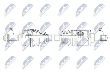 Полуось - NTY NPW-BM-119