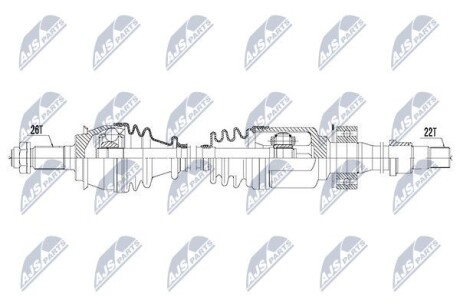 Полуось - NTY NPW-BM-121