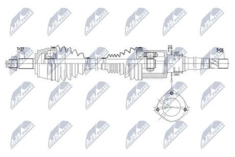 Полуось - NTY NPW-CH-040