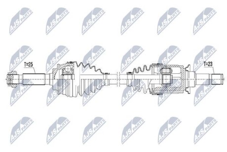 Полуось - NTY NPW-CH-050