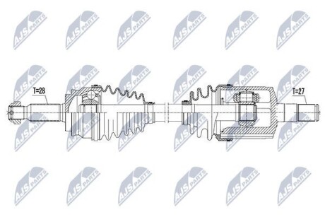 Полуось - NTY NPW-CH-052