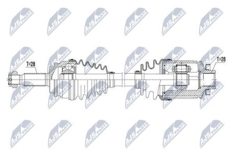 Полуось - NTY NPW-CH-054