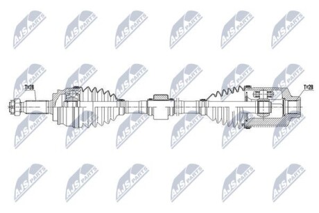 Полуось - NTY NPW-CH-058