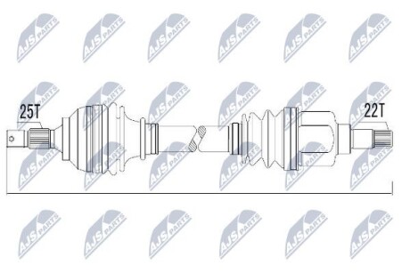 Полуось - NTY NPW-CT-010