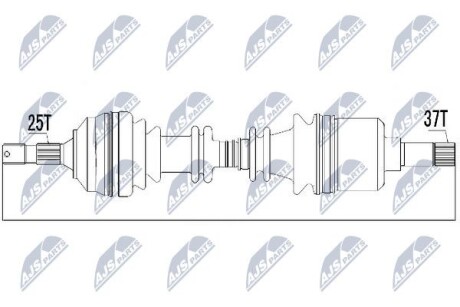 Полуось - NTY NPW-CT-016