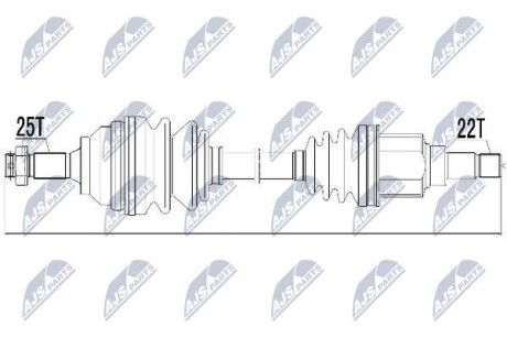 Полуось - NTY NPW-CT-018