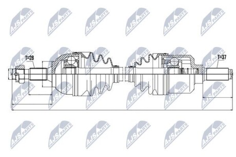 Полуось - NTY NPW-CT-052