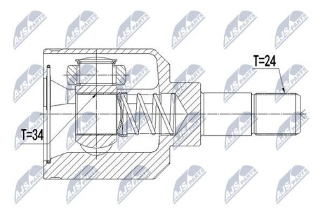 INNER CV JOINT - NTY NPW-CT-056 (фото 1)