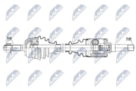 Полуось - NTY NPW-CT-067