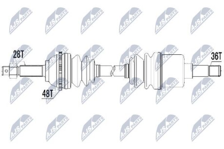 Полуось - NTY NPW-FR-031