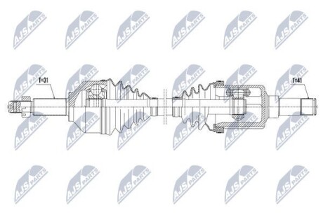 Полуось - NTY NPW-FR-075