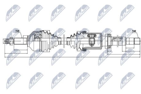 Полуось - NTY NPW-FR-076