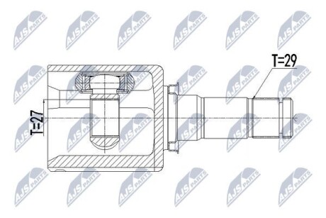 ШРУС внутренний левый Ford Ranger - NTY NPWFR087