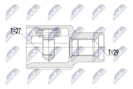 ШРУС внутренний правый Ford Ranger - NTY NPW-FR-089