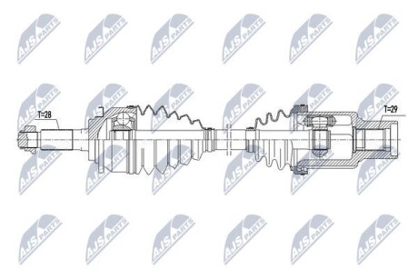 Полуось - NTY NPW-FR-090