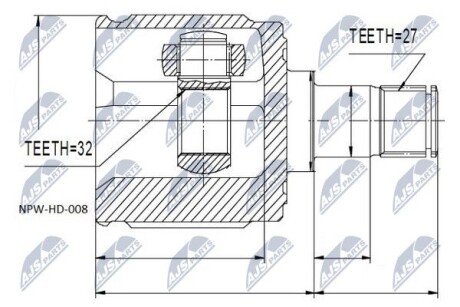 Spare part - (44310S9A305, 44310S10A00, 44310SL5N00) NTY NPWHD008