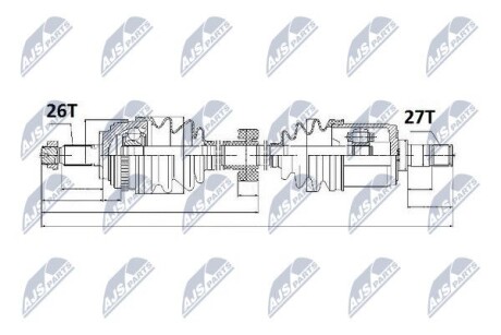 Зп - (44014S6M950, 44014ST7C01, 44305S04J60) NTY NPWHD025