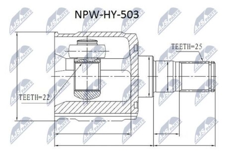 ШРУС НАРУЖНЫЙ - NTY NPW-HY-503