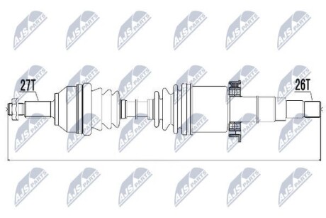 Полуось - NTY NPW-JG-001