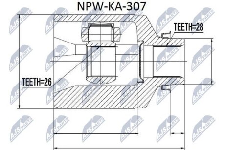 Фото 3 - ШРУС NTY NPW-KA-307