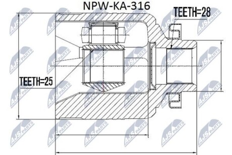 Шрус - (495923E110) NTY NPW-KA-316