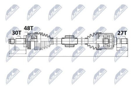 Полуось - NTY NPW-KA-327