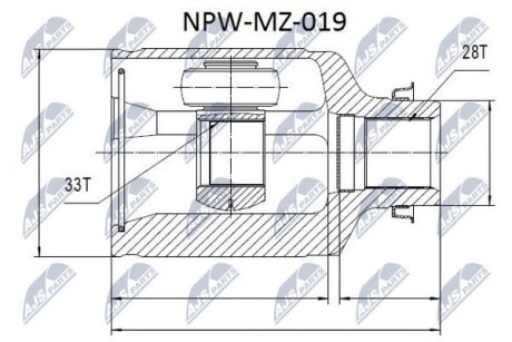 ШРУС - NTY NPW-MZ-019